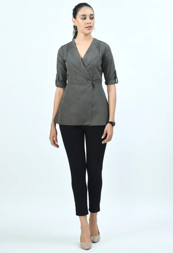 Grey_Goblin_Blue_Roll-Up_Sleeves_Crepe_Wrap_Top