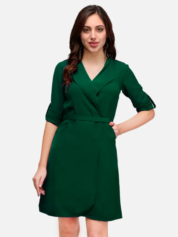 Green_Solid_Crepe_Dress_For_Women