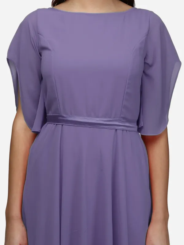 Lavender_Solid_Gown_For_Women