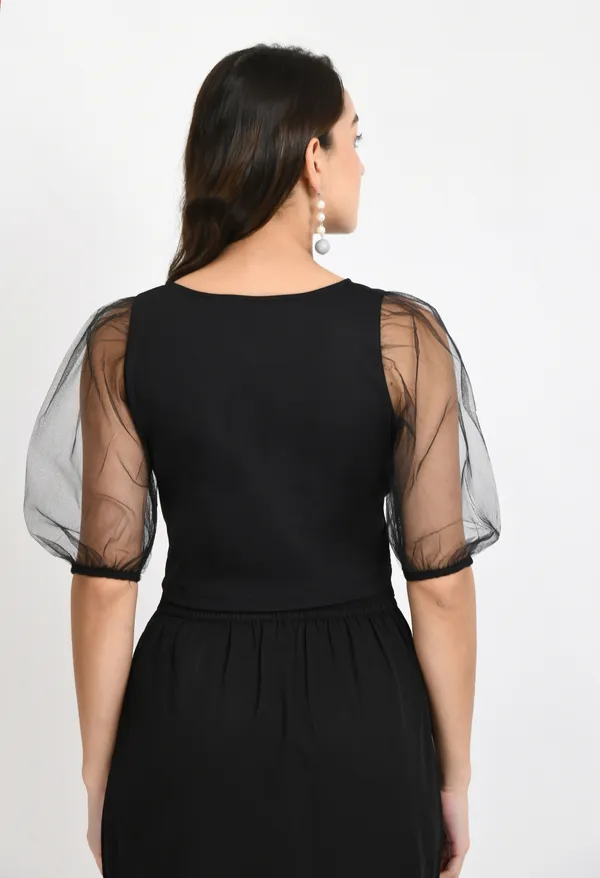 Black_Puff_Sleeves_Net_Crop_Top