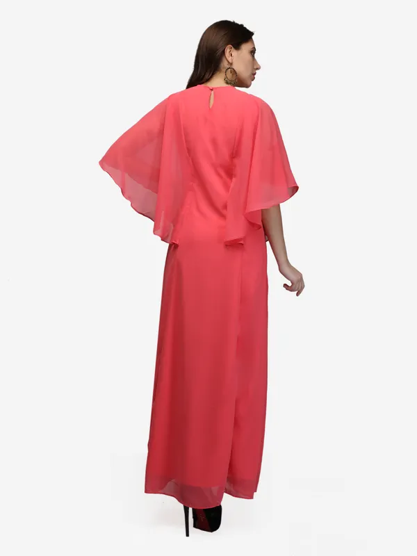 Light_Pastle_Pink_Cape_Sleeves_Lace_A-Line_Long_Party_Wear_Maxi_Dress_For_Women