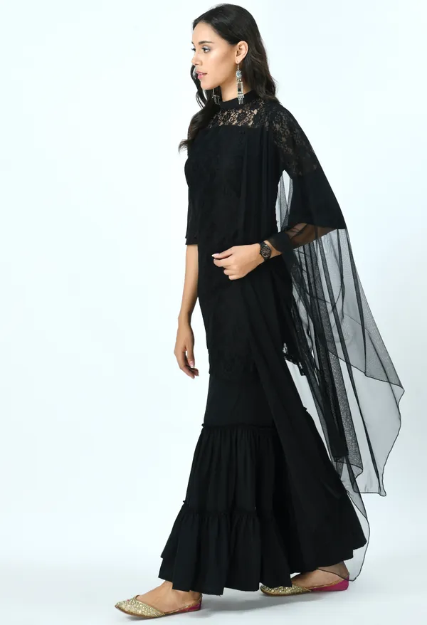 Black_Kurti_With_Sharara_&_Dupatta_For_Women