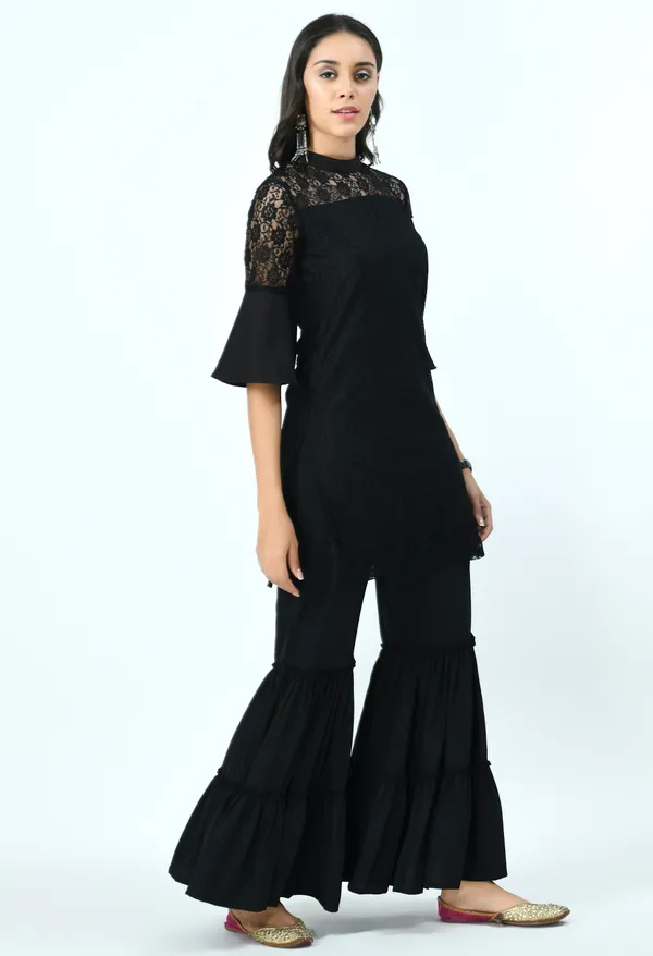 Black_Kurti_With_Sharara_&_Dupatta_For_Women
