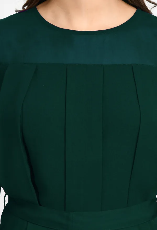 V&M_Green_Pleated_Full_Sleeves_Basic_Jumpsuit