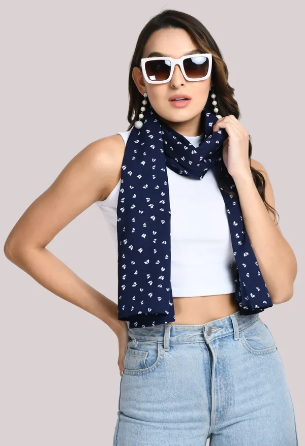 Navy_Blue_Crepe_Printed_Scarf_For_Women_&_Girls