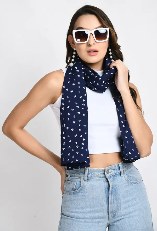 Navy_Blue_Crepe_Printed_Scarf_For_Women_&_Girls