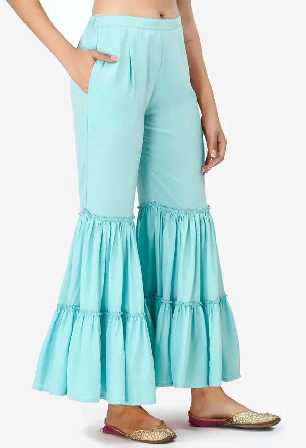 Sea_Green_Solid_Flared_Crepe_Ethnic_Palazzos_For_Women