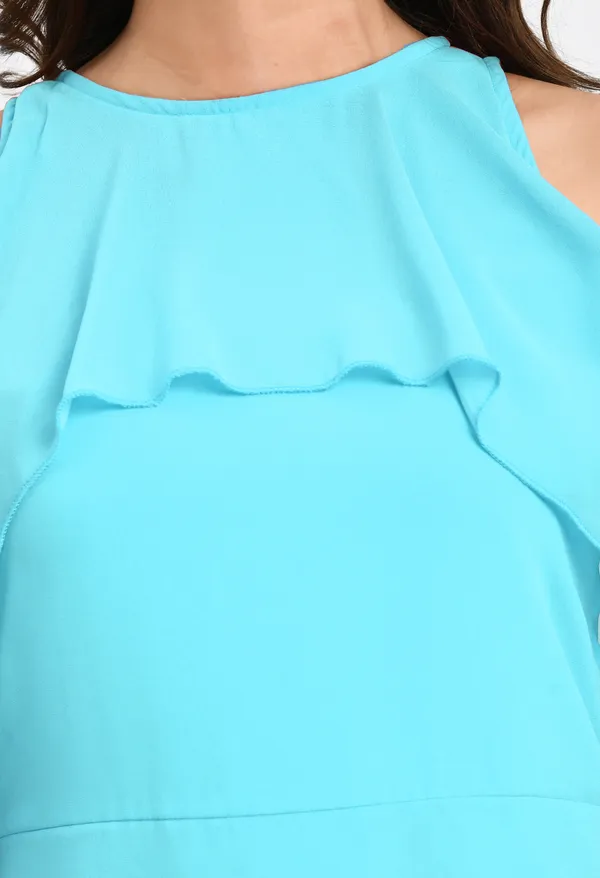 V&M_Sky_Blue_Frill_Midi_dress_For_women