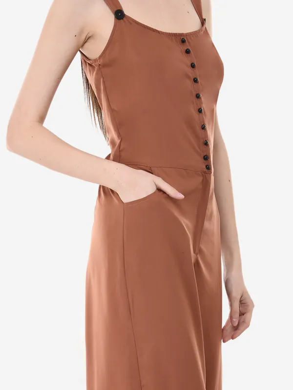 Rust_Crepe_Designer_Front_Button_Open_Shoulder_Strap_Jumpsuit_For_Women