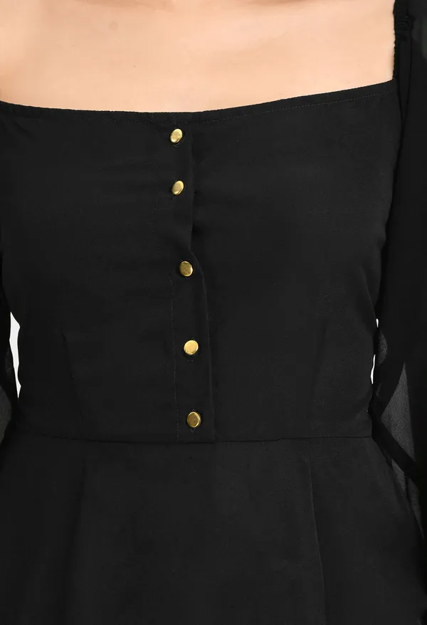 V&M_Black_Front_button_full_Sleeve_Shift_Dress_For_Women