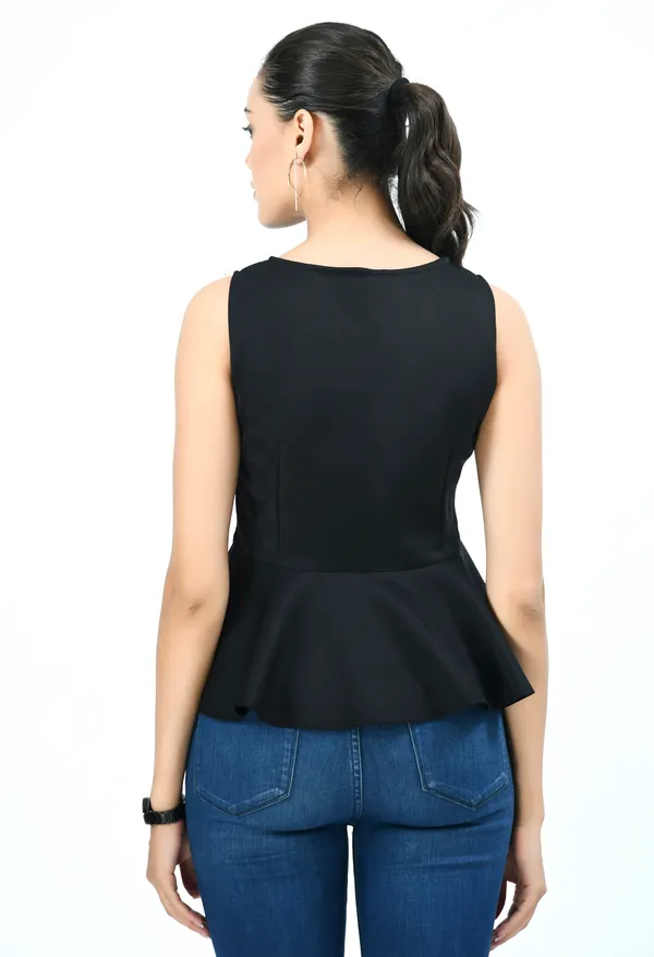 Black_Solid_Lycra_Peplum_Top_For_Women