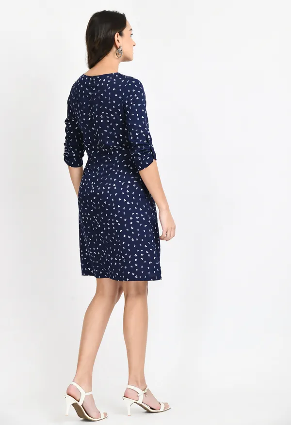 Navy_Blue_Printed_Crepe_Sheath_Dress