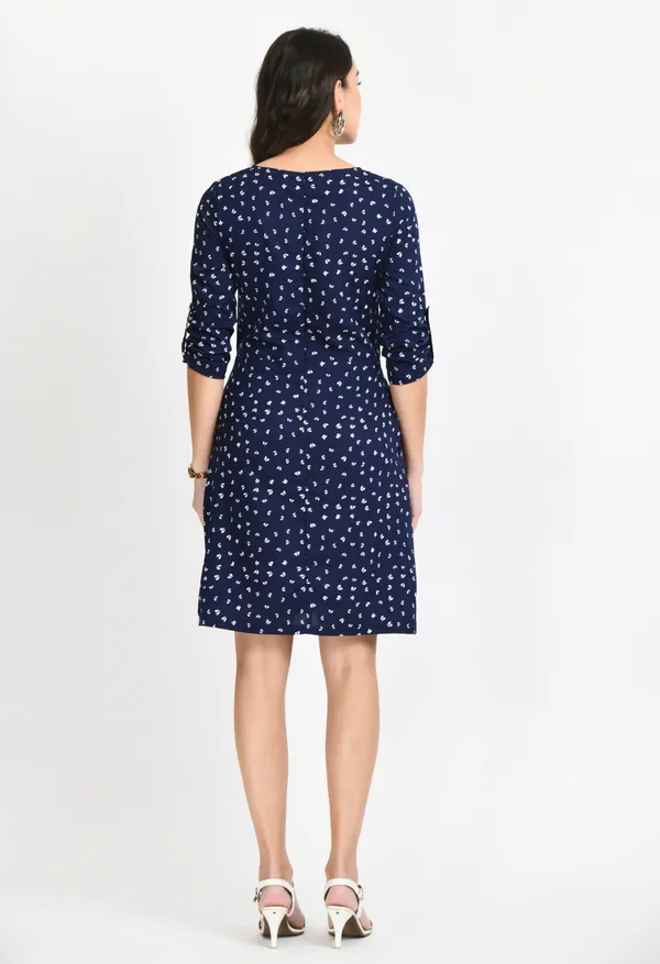 Navy_Blue_Printed_Crepe_Sheath_Dress