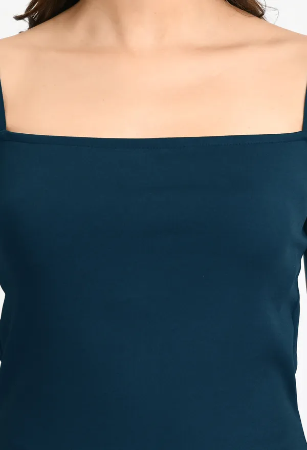 V&M_Teal_Blue_Side_Slit_Maxi_Dress_For_Women