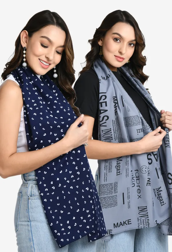 V&M_Women_Pack_of_2_Printed_Scarves