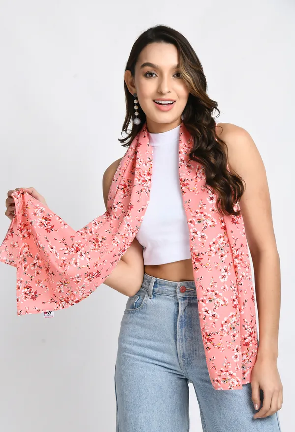 Peach_Crepe_Printed_Scarf_For_Women_&_Girls