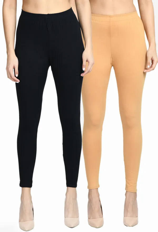 V&M_Women_Pack_of_2_Comfort_Fit_Ankle_Length_Leggings