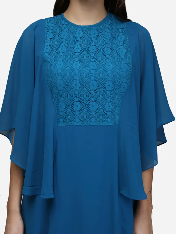 Teal_Blue_Pink_Cape_Sleeves_Lace_A-Line_Long_Party_Wear_Maxi_Dress_For_Women