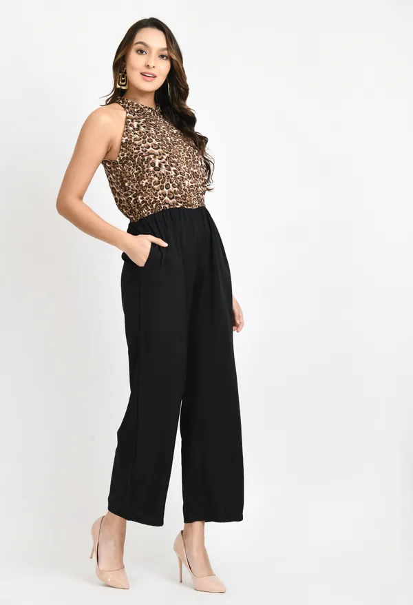 Black_Animal_Printed_Basic_Jumpsuit_For_Women