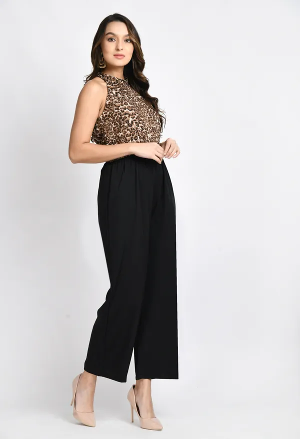 Black_Animal_Printed_Basic_Jumpsuit_For_Women