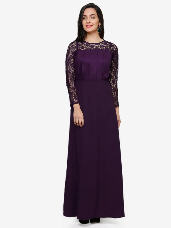 Purple_Self_Design_Crepe_Maxi_Dress
