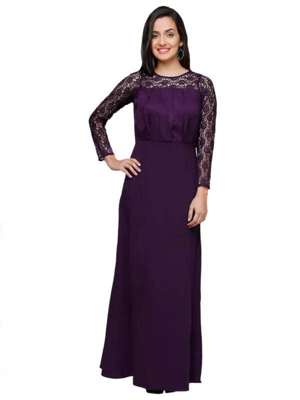Purple_Self_Design_Crepe_Maxi_Dress