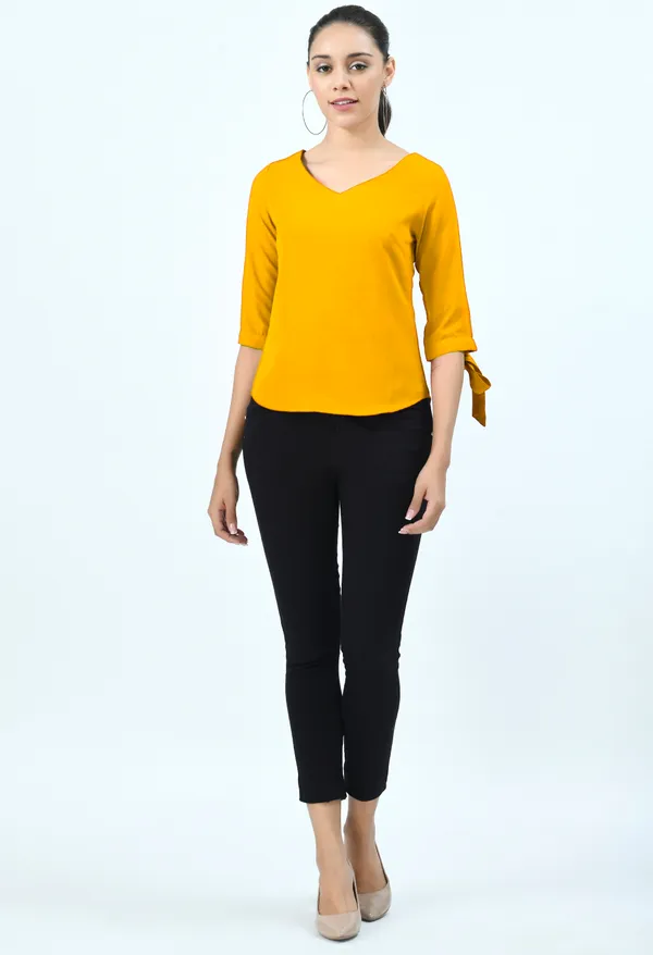 Mustard_Yellow_Crepe_Top_For_Women