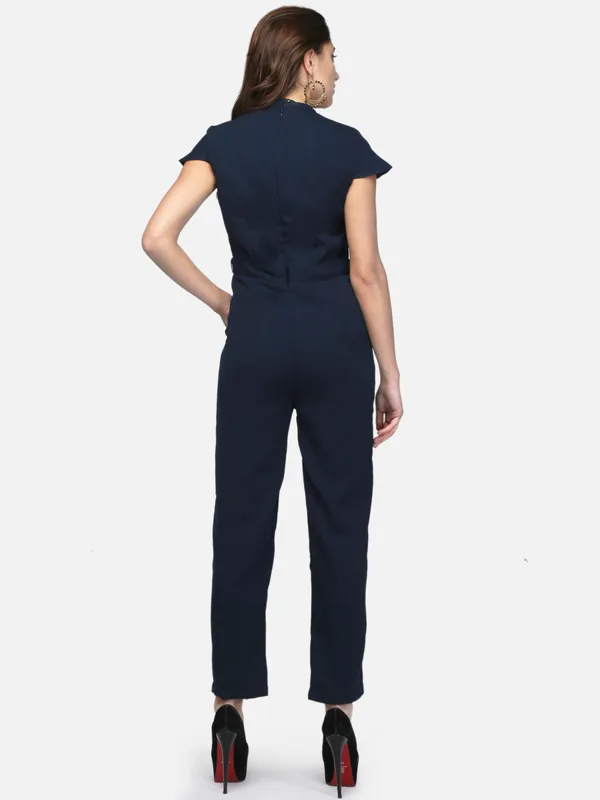 Navy_Blue_Classy_Straight_Fit_Formal_Ban_Collar_Jumpsuit_For_Women