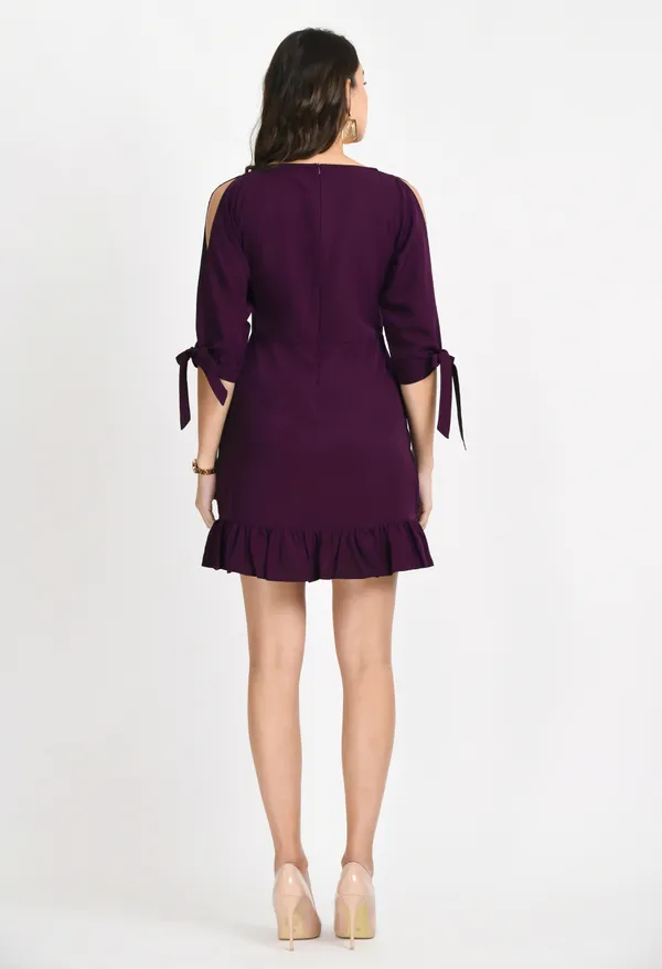 V&M_Purple_Wrap_Dress_For_women