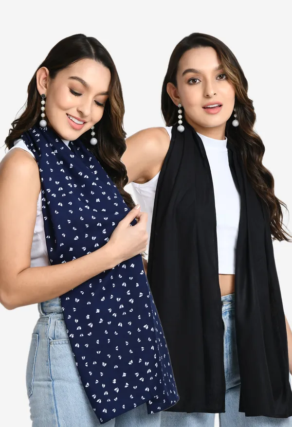 V&M_Women_Pack_of_2_Printed_Scarves