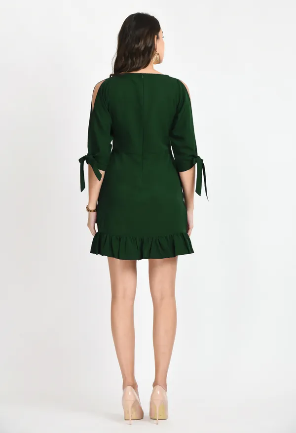V&M_Green_Wrap_Dress_For_Women