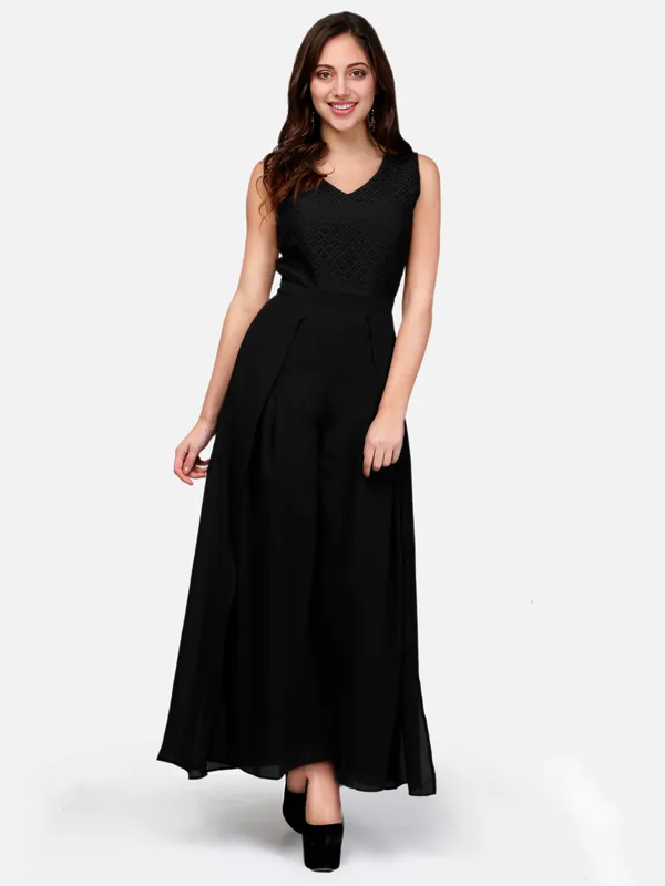 Black_Women'S_Latest_Designer_Lace_Layered_Jumpsuit_Come_Maxi_Party_Wear_Gown_Dress