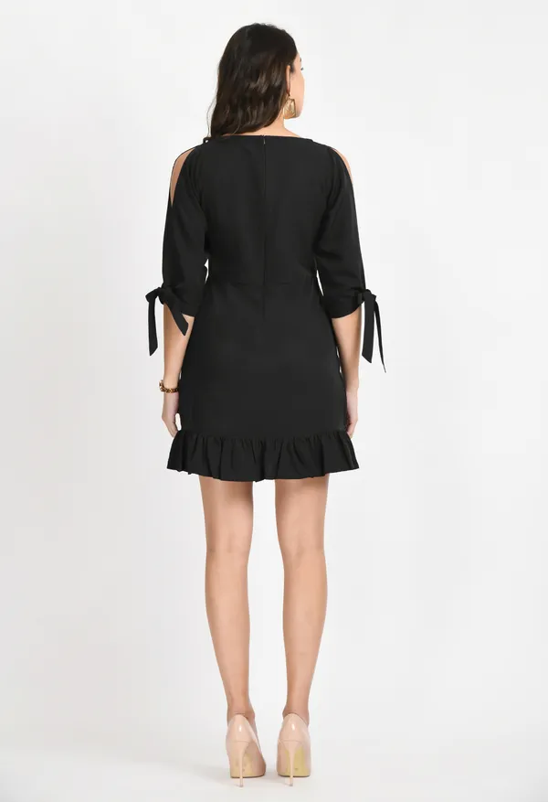 V&M_Black_Wrap_Dress_For_Women