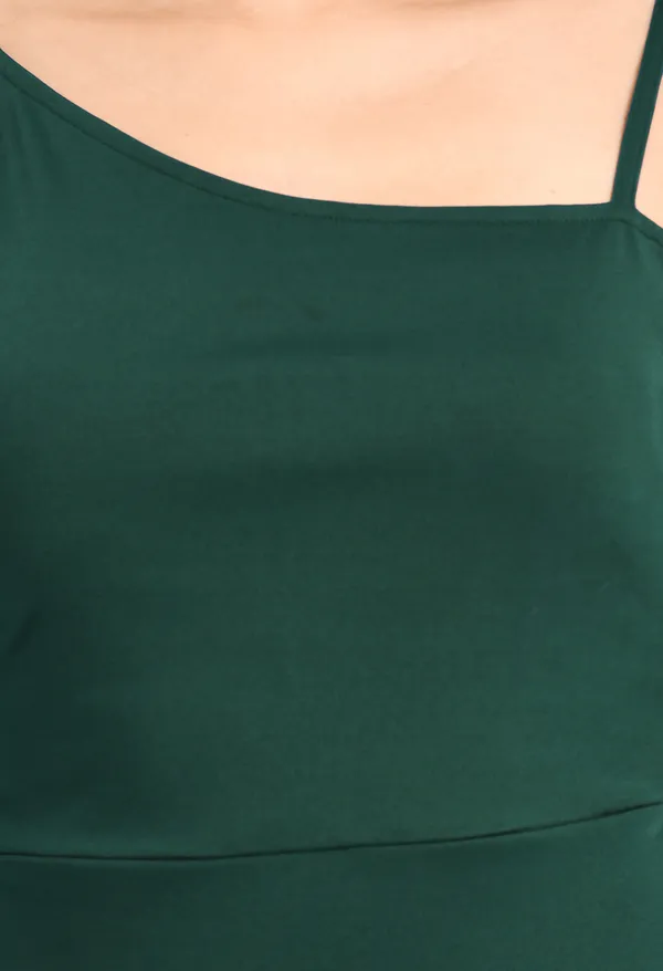V&M_green_Front_Slit_Midi_dress_For_Women