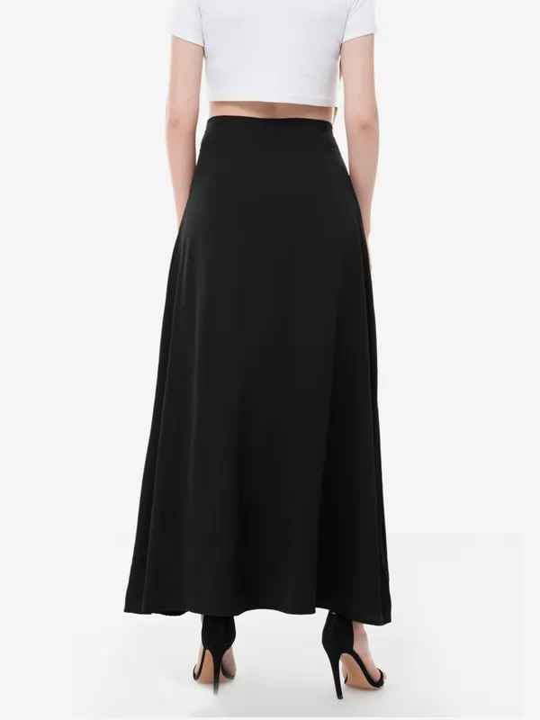 Black_Solid_Flared_Skirt_Palazzos