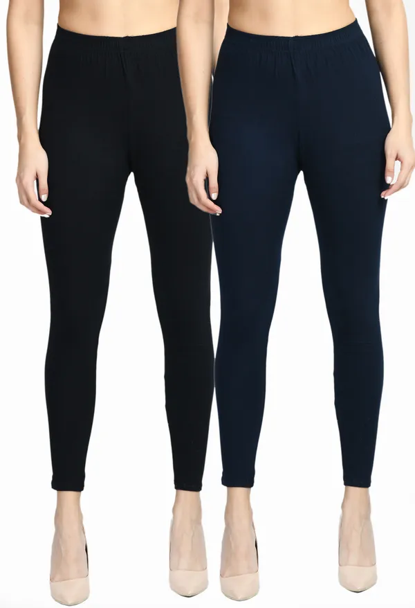 V&M_Women_Pack_Of_2_Comfort-Fit_Ankle_Length_Leggings
