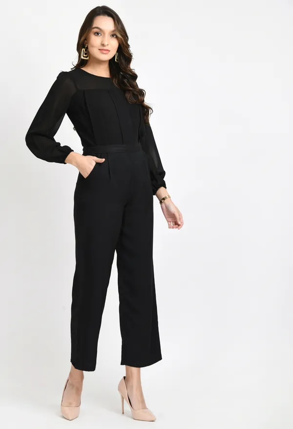 Black_Pleated_Full_Sleeves_Basic_Jumpsuit