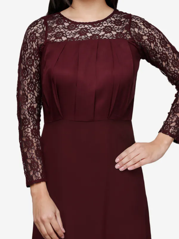Brown_Crepe_Maxi_Dress_for_women