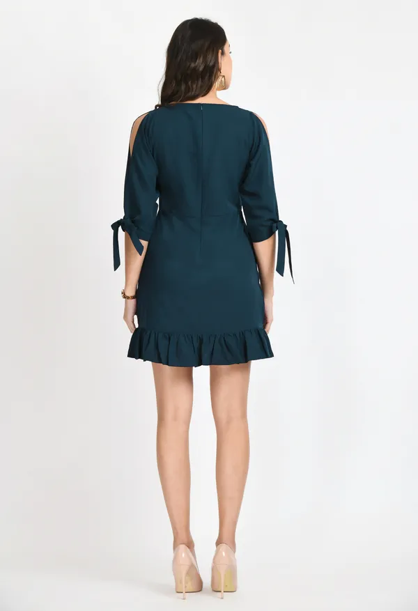 V&M_teal_Blue_Wrap_Dress_For_Women