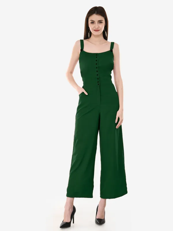 Green_Solid_Basic_Jumpsuit_For_Women