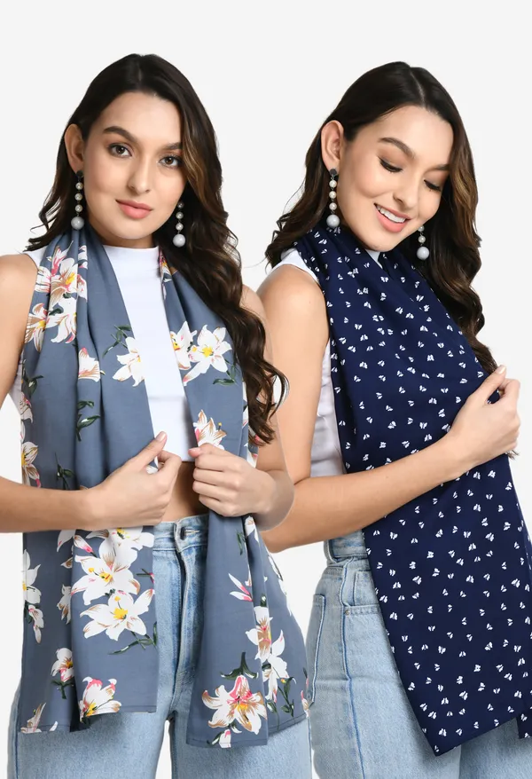 V&M_Women_Pack_of_2_Printed_Scarves