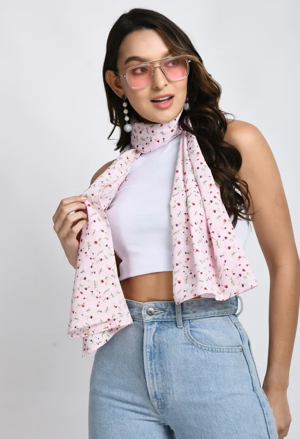 Pink_Crepe_Printed_Scarf_For_Women_&_Girls
