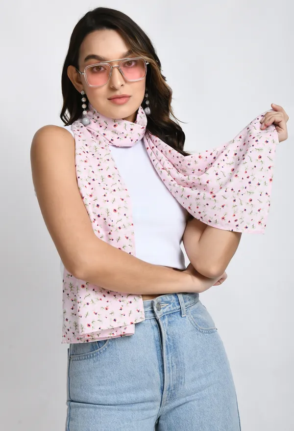 Pink_Crepe_Printed_Scarf_For_Women_&_Girls