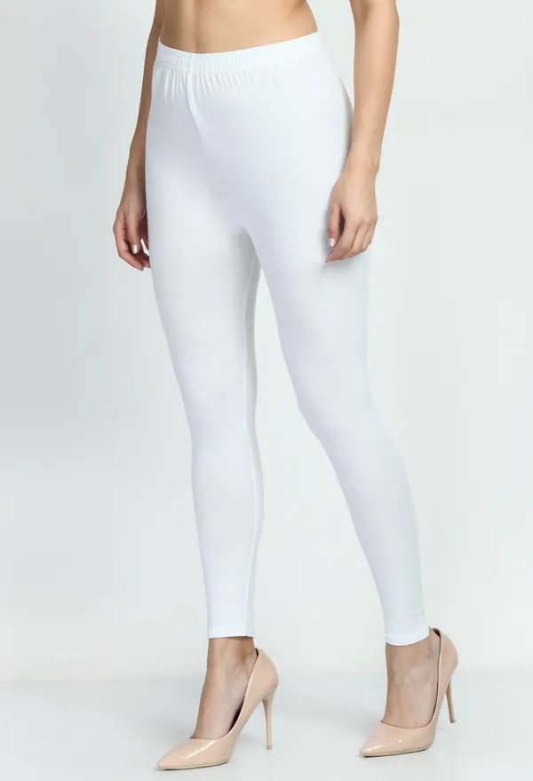 V&M_White_Women_Slim_Fit_Ankle-Length_Leggings