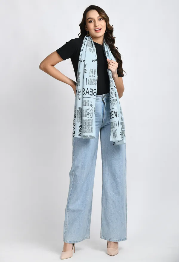 Sea_Green_Crepe_Printed_Scarf_For_Women_&_Girls