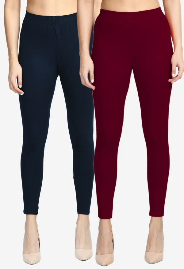 V&M_Women_Pack_Of_2_Comfort_Fit_Ankle_Length_Leggings