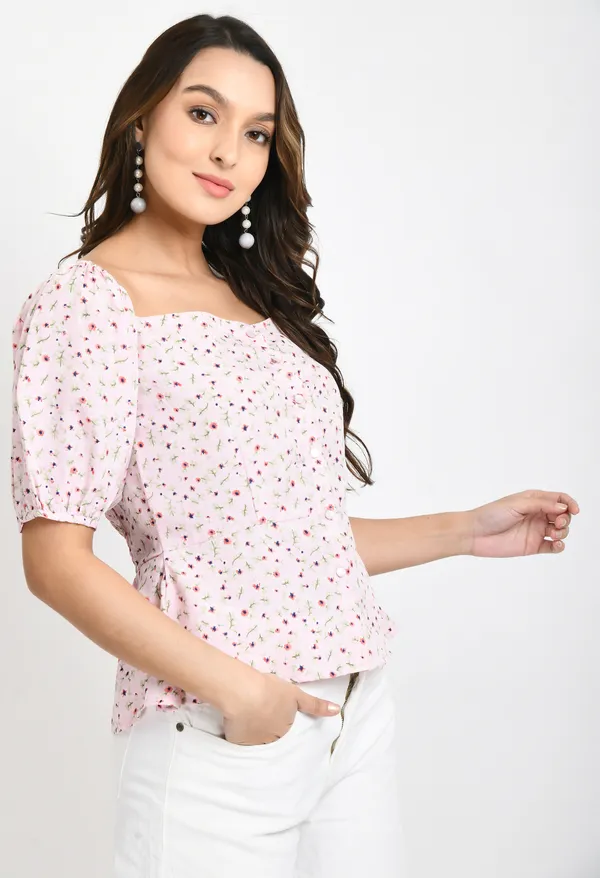 Light_Pink_Floral_Print_Crepe_Peplum_Top