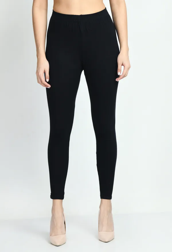 V&M_Black_Women_Cotton_Slim_Fit_Ankle-Length_Leggings
