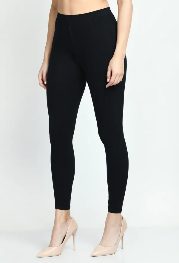 V&M_Black_Women_Cotton_Slim_Fit_Ankle-Length_Leggings