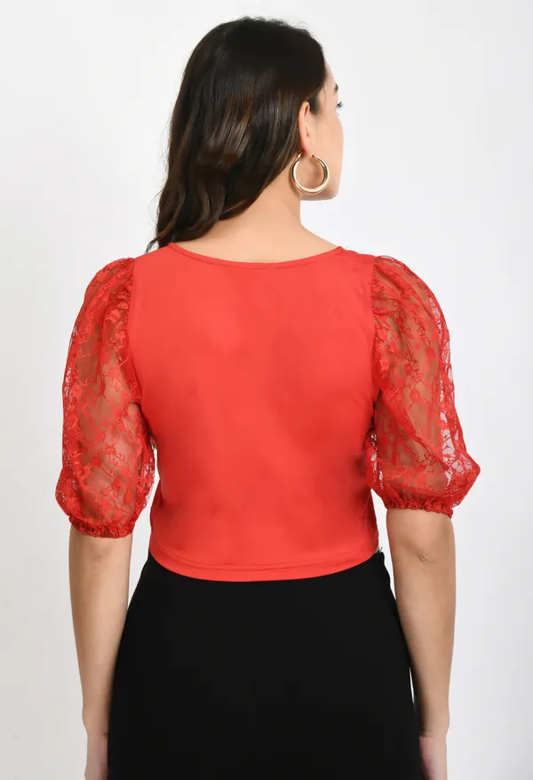 Red_Floral_Net_Puff_Sleeves_Net_Crop_Top
